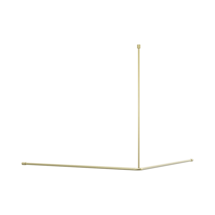 Nero Mecca Care Curtain Rail 1200x1200mm 90 Degree