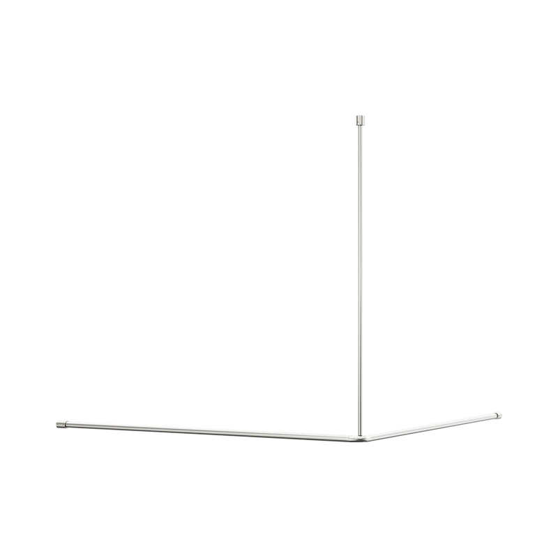 Nero Mecca Care Curtain Rail 1200x1200mm 90 Degree