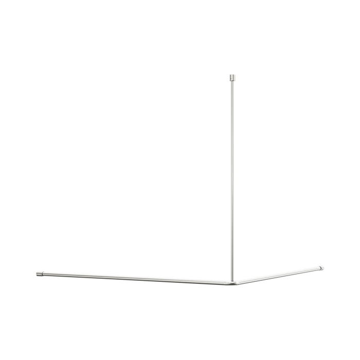 Nero Mecca Care Curtain Rail 1200x1200mm 90 Degree