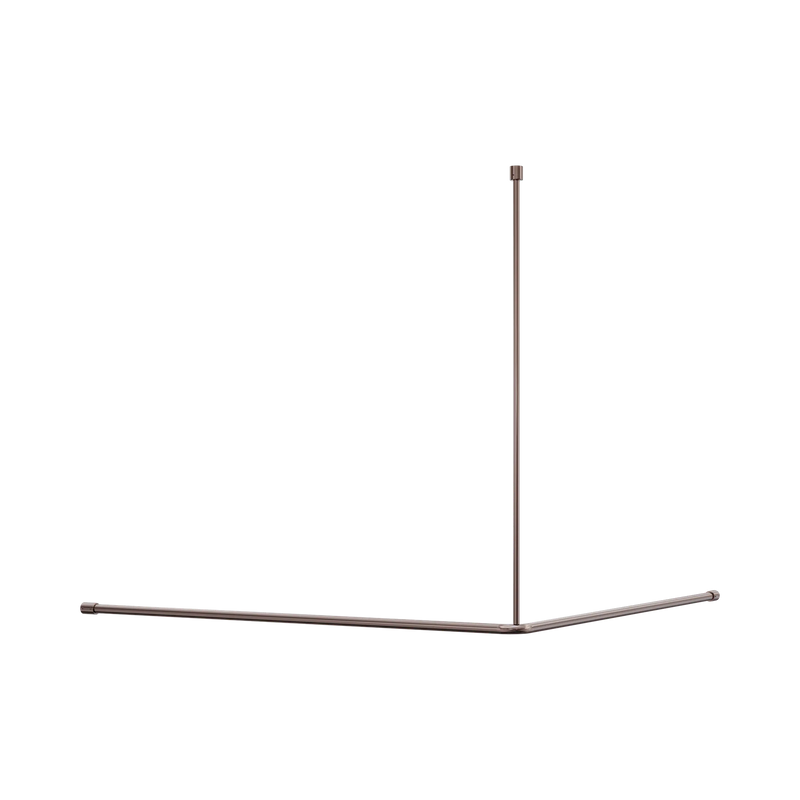 Nero Mecca Care Curtain Rail 1200x1200mm 90 Degree