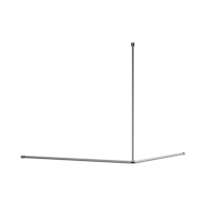Nero Mecca Care Curtain Rail 1200x1200mm 90 Degree