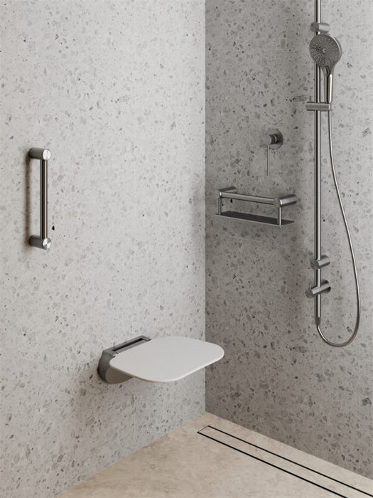 Nero Mecca Care 25mm Grab Rail with Shelf