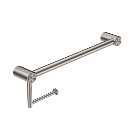 Nero Mecca Care 32mm Grab Rail with Toilet Roll Holder 450mm