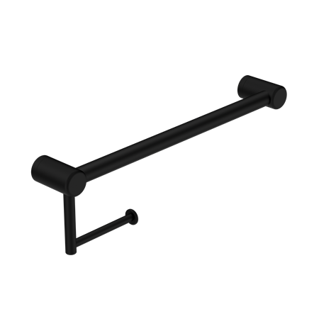 Nero Mecca Care 32mm Grab Rail with Toilet Roll Holder 450mm