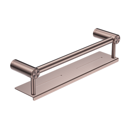 Nero Mecca Care 25mm Grab Rail with Shelf