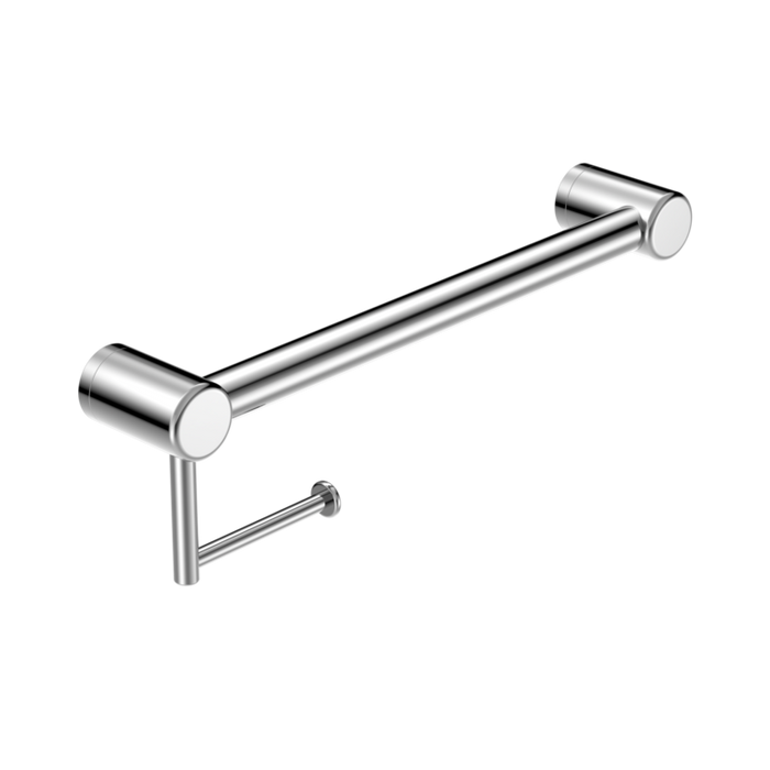 Nero Mecca Care 32mm Grab Rail with Toilet Roll Holder 450mm