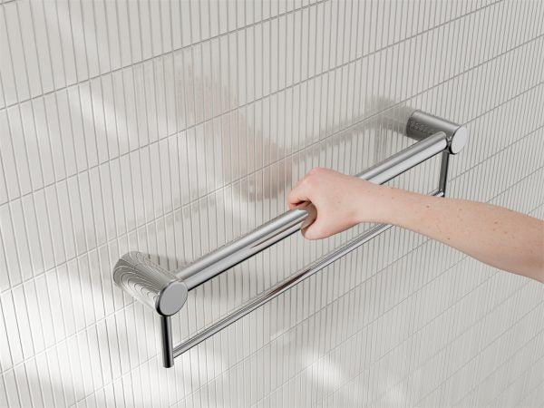 Nero Mecca Care 32mm Grab Rail with Towel Holder