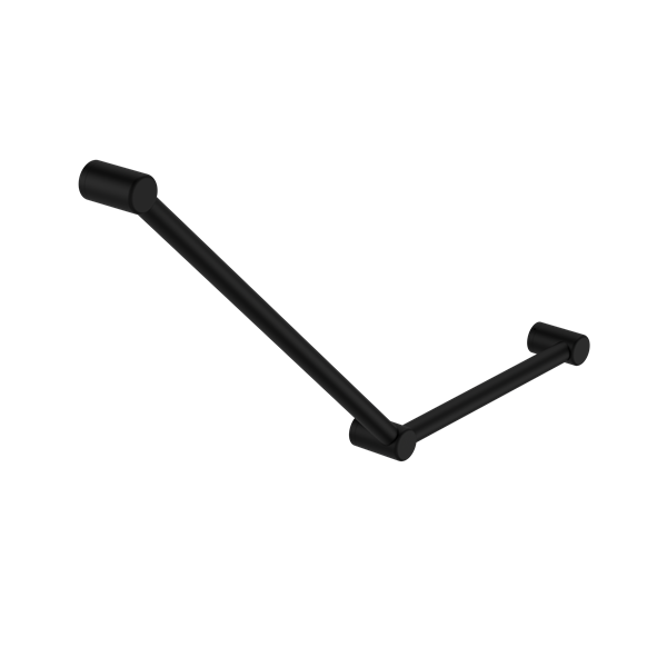 Nero Mecca Care 32mm Ambulant Toilet Grab Rail 45 Degree 750x450mm