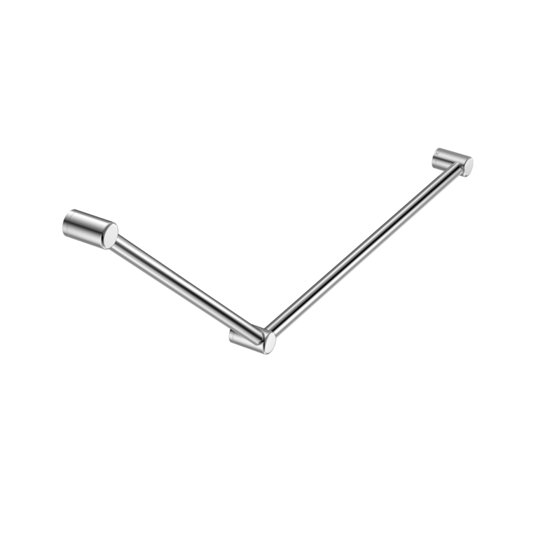 Nero Mecca Care 32mm DDA Accessible Toilet Grab Rail Set 45 Degree 750X900mm