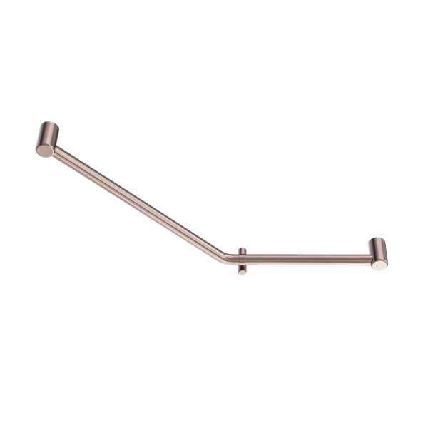 Nero Mecca Care 32mm Ambulant 45 Degree Bent Tube Grab Rail 450x650mm