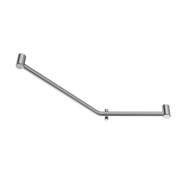 Nero Mecca Care 32mm Ambulant 45 Degree Bent Tube Grab Rail 450x650mm