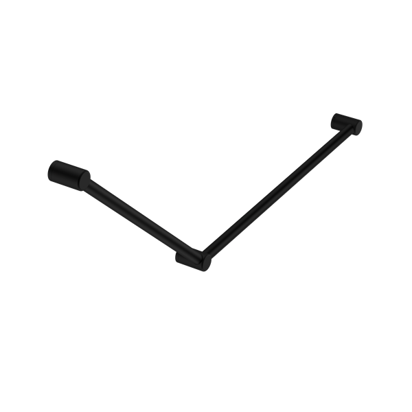 Nero Mecca Care 32mm DDA Accessible Toilet Grab Rail Set 45 Degree 750X900mm