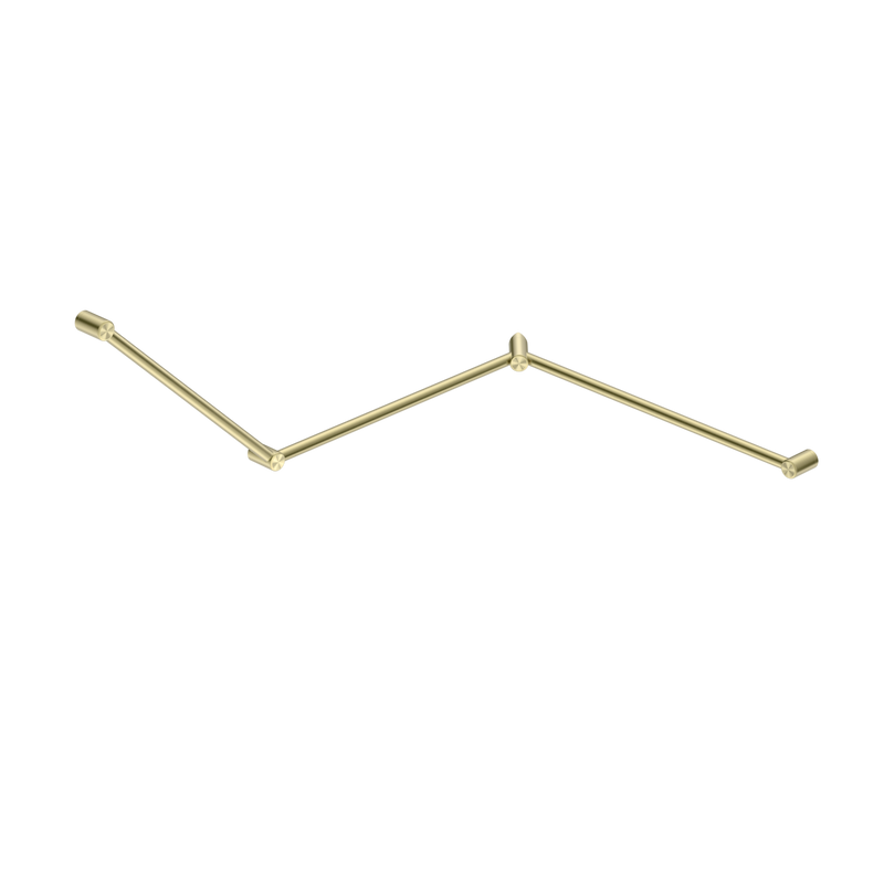 Nero Mecca Care 32mm DDA Accessible Toilet Grab Rail Set 45 Degree Continuous 750X965X1025mm