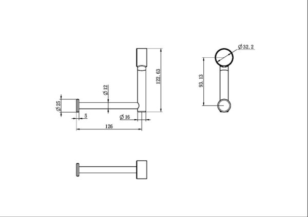 Nero Mecca Care Add on Toilet Roll Holder