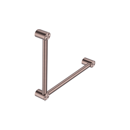 Nero Mecca Care 32mm Ambulant Toilet Grab Rail 90 Degree 450x450mm