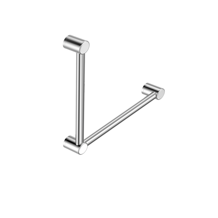 Nero Mecca Care 32mm Ambulant Toilet Grab Rail 90 Degree 450x450mm