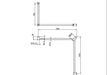 Nero Mecca Care 32mm DDA Accessible Toilet Grab Rail Set 90 Degree Continuous 600X1065X1025mm