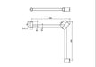 Nero Mecca Care 32mm Wrap Around Corner Grab Rail 600x600mm