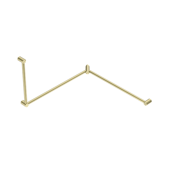 Nero Mecca Care 32mm DDA Accessible Toilet Grab Rail Set 90 Degree Continuous 600X1065X1025mm