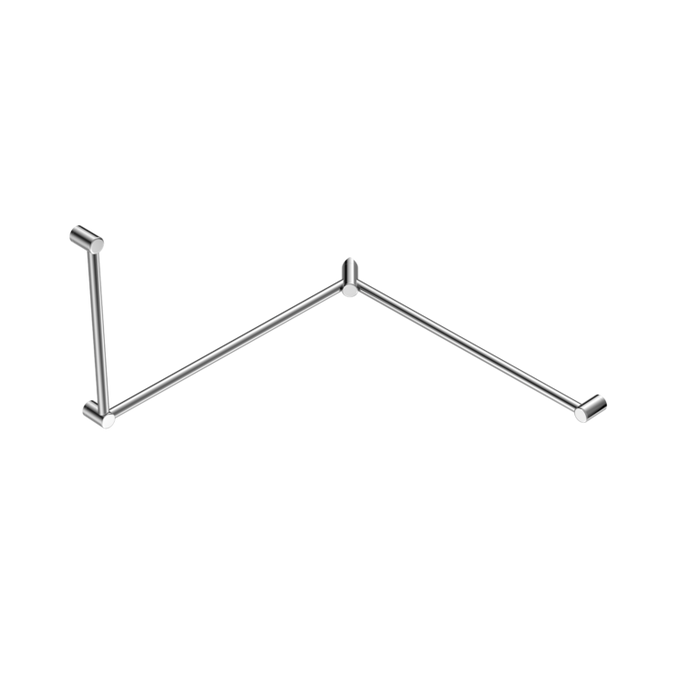Nero Mecca Care 32mm DDA Accessible Toilet Grab Rail Set 90 Degree Continuous 600X1065X1025mm