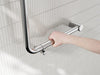 Nero Mecca Care 32mm Ambulant 90 Degree Bent Tube Grab Rail 450x450mm