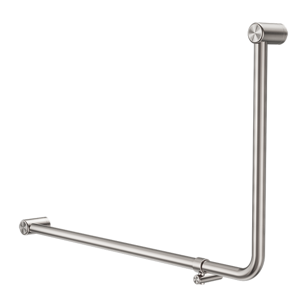 Nero Mecca Care 32mm DDA Accessible Toilet 90 Degree Bent Tube Grab Rail 600X1000mm