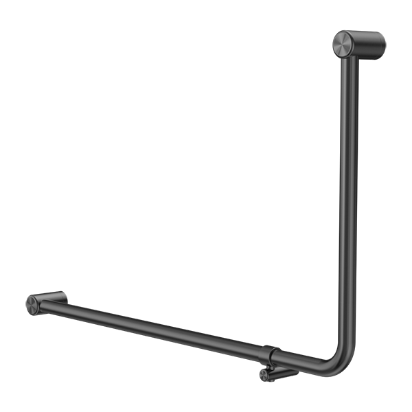 Nero Mecca Care 32mm DDA Accessible Toilet 90 Degree Bent Tube Grab Rail 600X1000mm