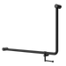 Nero Mecca Care 32mm DDA Accessible Toilet 90 Degree Bent Tube Grab Rail 600X1000mm With Toilet Roll Holder