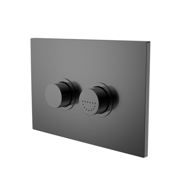 Nero Mecca Care Raised Disabled Care Pneumatic Flush Buttons Plate DDA Accessible Toilet Compliant