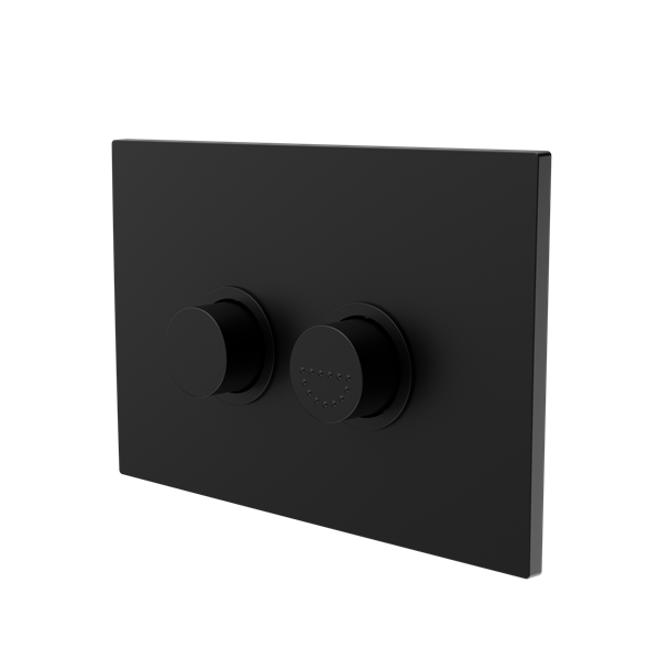 Nero Mecca Care Raised Disabled Care Pneumatic Flush Buttons Plate DDA Accessible Toilet Compliant