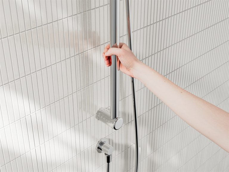 Nero Mecca Care 25mm Grab Rail and Adjustable Shower Rail Set