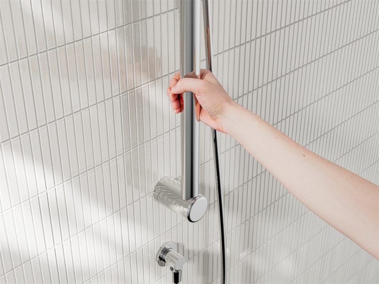 Nero Mecca Care 32mm Grab Rail and Adjustable Shower Rail Set