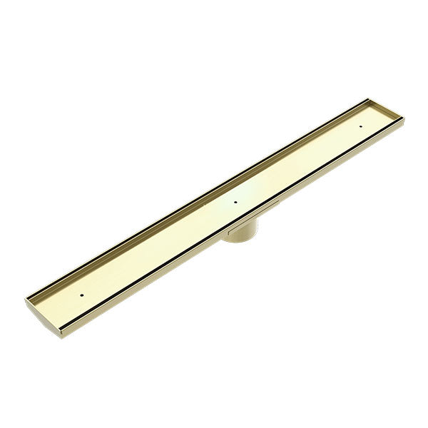 Nero Tile Insert V Channel Floor Grate 89MM Outlet with Hole Saw