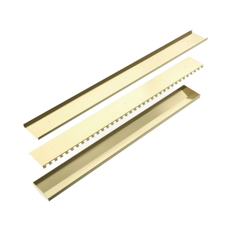 Nero Tile Insert V Channel 900x106mm Floor Grate Without Outlet