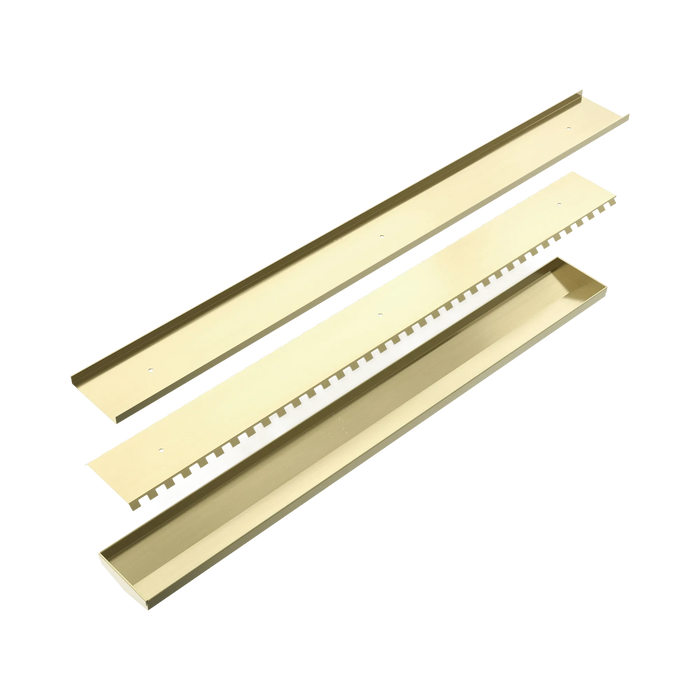 Nero Tile Insert V Channel 900x106mm Floor Grate Without Outlet