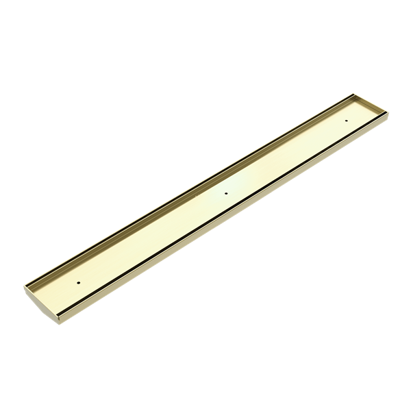 Nero Tile Insert V Channel Floor Grate 80mm Outlet with Hole Saw