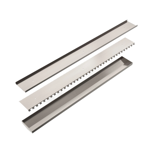 Nero Tile Insert V Channel 900x106mm Floor Grate Without Outlet
