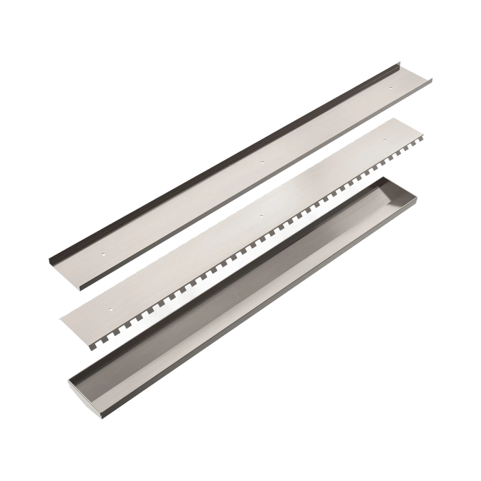 Nero Tile Insert V Channel 900x106mm Floor Grate Without Outlet
