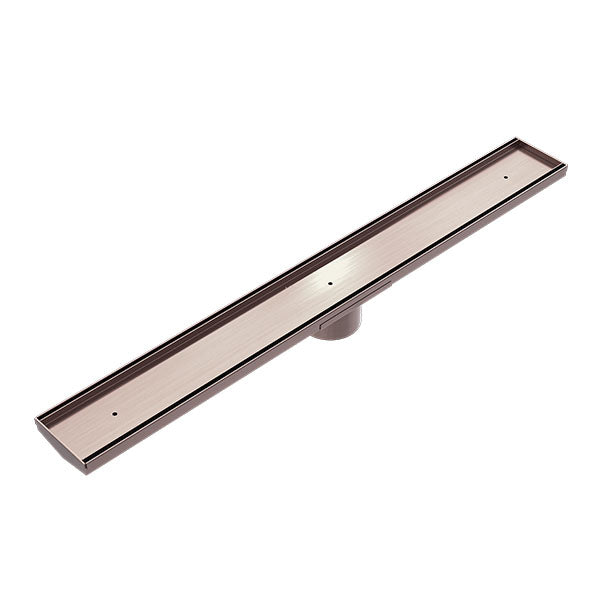 Nero Tile Insert V Channel Floor Grate 89MM Outlet with Hole Saw