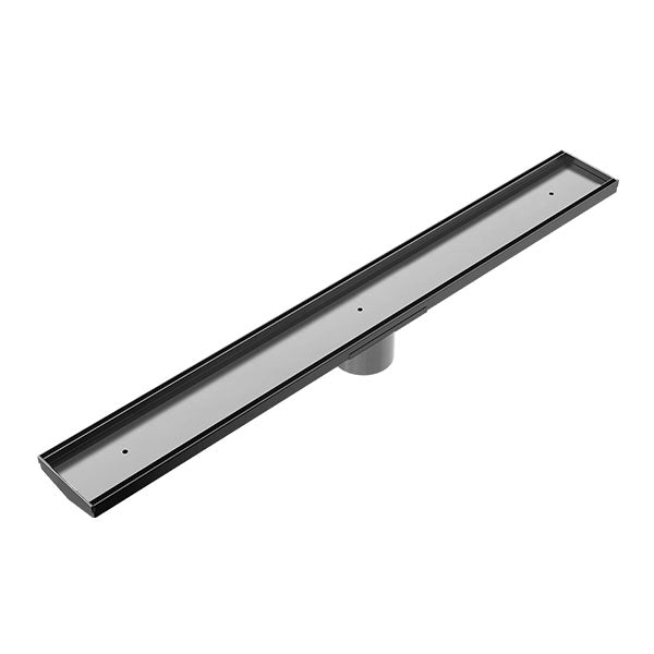 Nero Tile Insert V Channel Floor Grate 89MM Outlet with Hole Saw