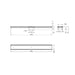 Nero Tile Insert V Channel 900x106mm Floor Grate Without Outlet