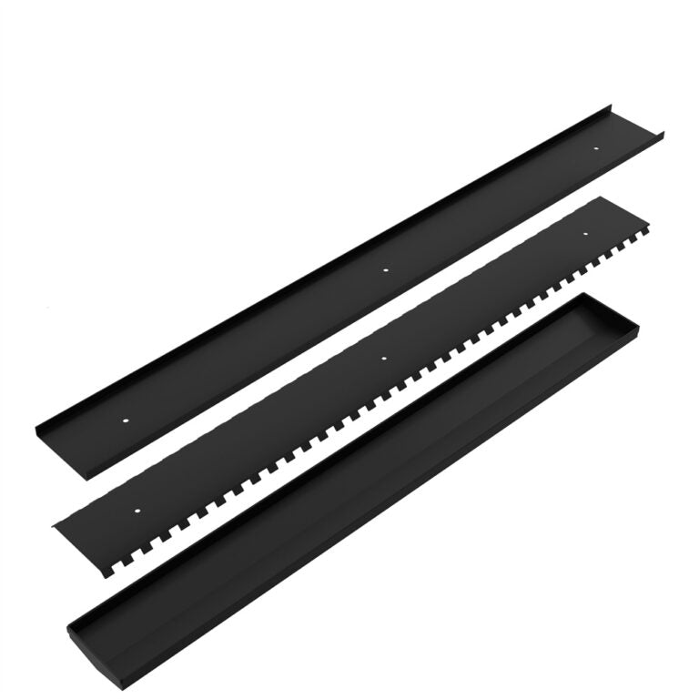 Nero Tile Insert V Channel Floor Grate 80mm Outlet with Hole Saw