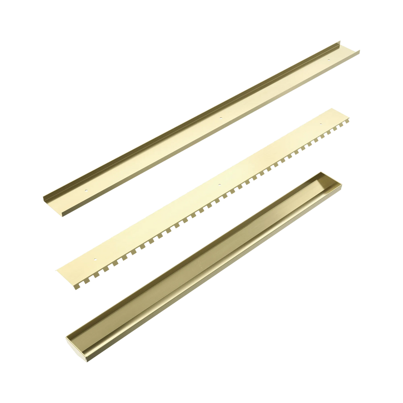Nero Tile Insert V Channel 900x82mm Floor Grate Without Outlet
