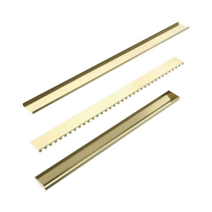 Nero Tile Insert V Channel 900x82mm Floor Grate Without Outlet