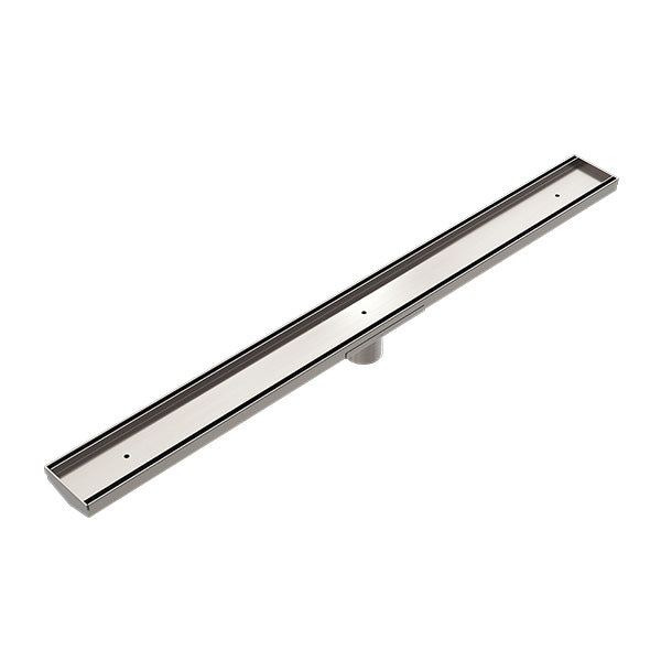 Nero Tile Insert V Channel Floor Grate 50mm Outlet with Hole Saw