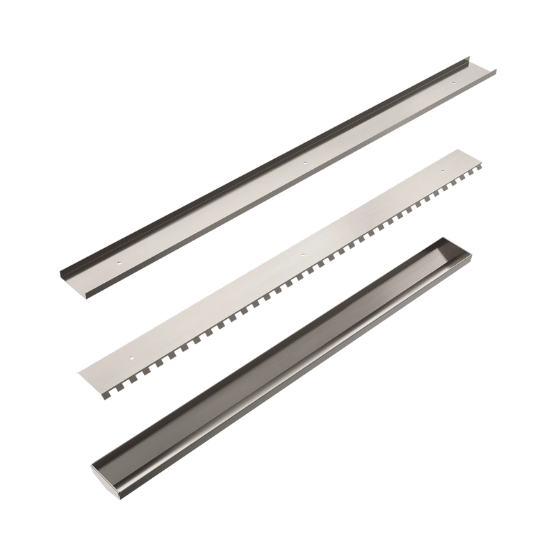 Nero Tile Insert V Channel 900x82mm Floor Grate Without Outlet