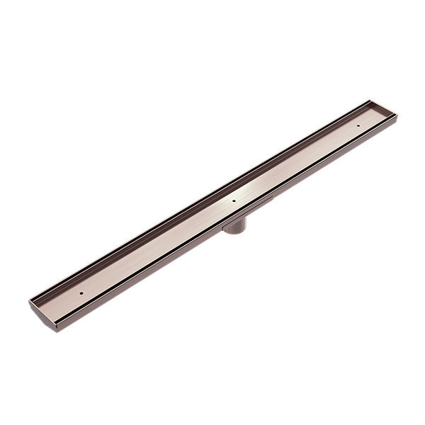 Nero Tile Insert V Channel Floor Grate 50mm Outlet with Hole Saw