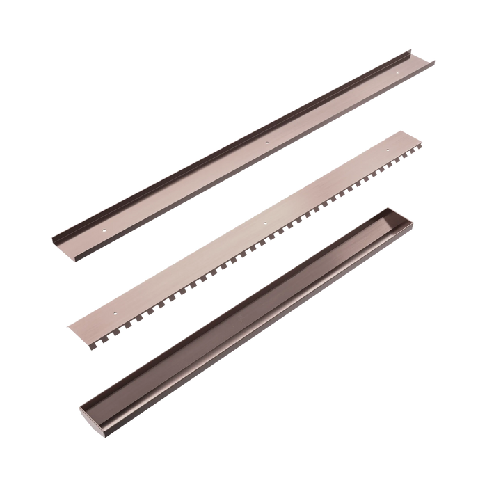 Nero Tile Insert V Channel 900x82mm Floor Grate Without Outlet