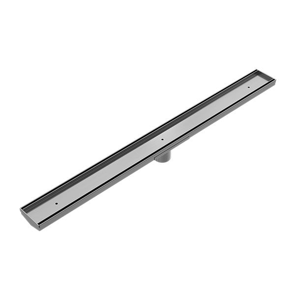 Nero Tile Insert V Channel Floor Grate 50mm Outlet with Hole Saw