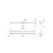 Nero Tile Insert V Channel 900x82mm Floor Grate Without Outlet